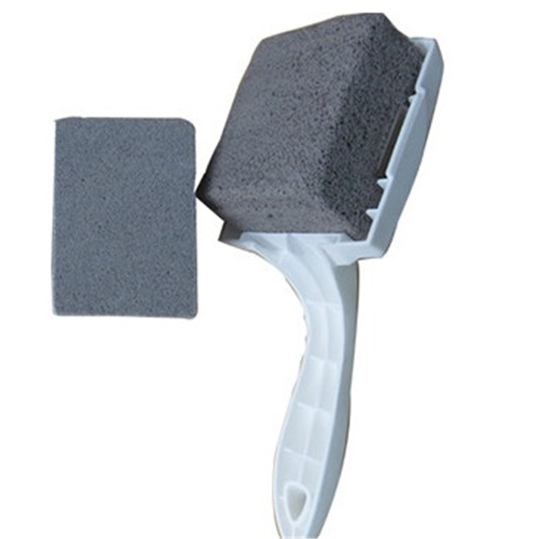 GrillStone Grill Cleaner with handle and cleaning stone