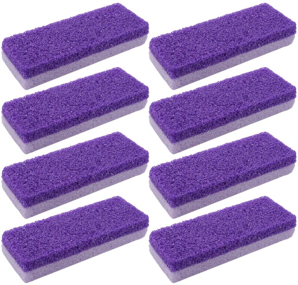 Double Sided Pumice Stone Callus, Hard Skin Callus Remover and Scrubber Pedicure Tools Foot File for Feet Hands Exfoliator Pedicure Feet File