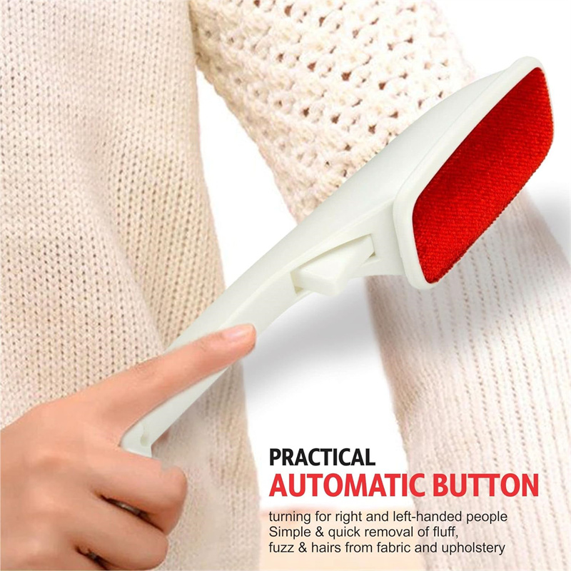 One Hand Operate Clothes Lint Remover Magic Static Brush Reusable Lint Roller Cleaning Brush Shaving Pet Hair Remover