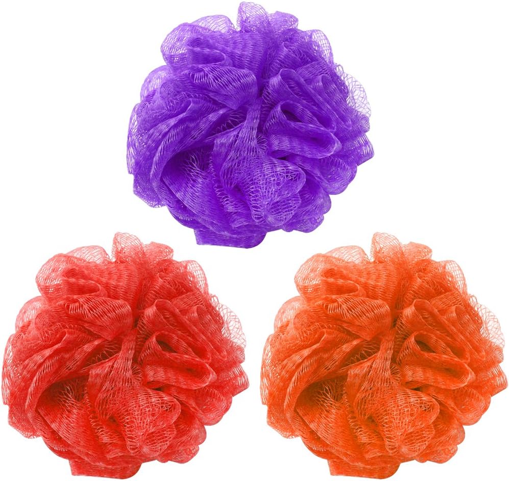 Bath Sponge Shower Loofahs 60g Mesh Pouf Bath Scrunchies Body Wash Puff Shower Puff