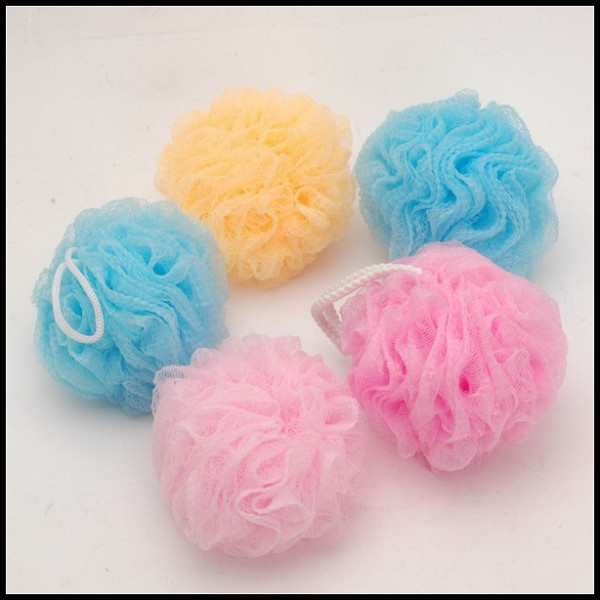 Mesh Bath Pouf Sponge 4 Pack