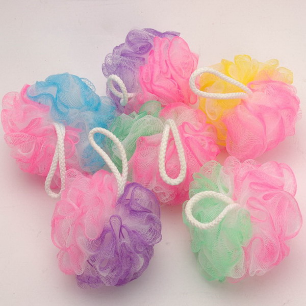 Bath Sponge Shower Loofahs 60g Mesh Pouf Bath Scrunchies Body Wash Puff Shower Puff