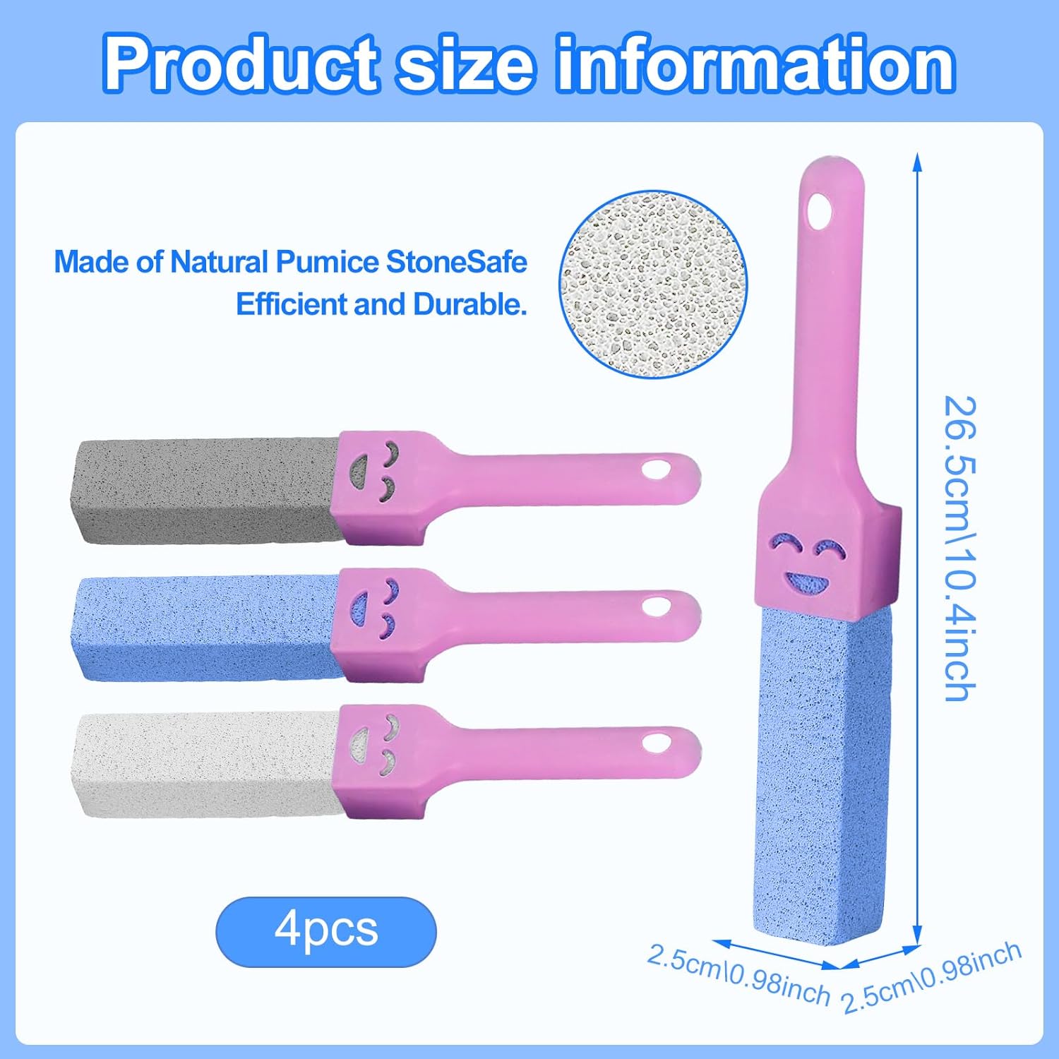 Pumice Stone Cleaner Pumice Stone Cleaning Stone with Handle Pumice Stone Cleaning Stone Grill Brick Pumice Stone Toilet Cleaner for Bathroom 